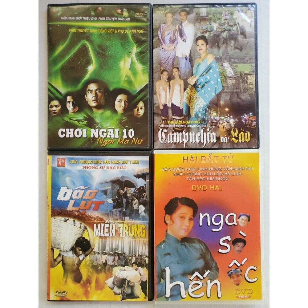 Vietnamese - Asian Travel/Culture/Entertainment DVD 4 PACK Lot 20 Good...